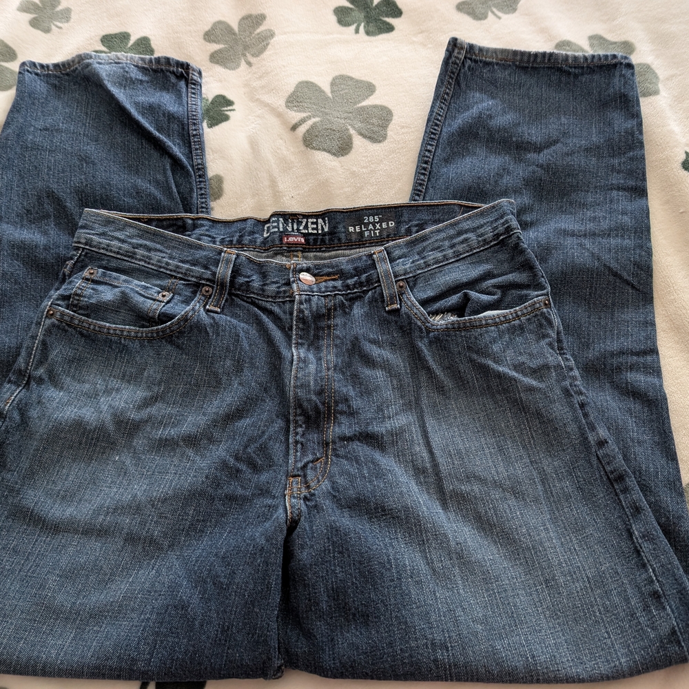 Denizen By Levi's Relaxed Fit Men's Dark Blue Jeans
